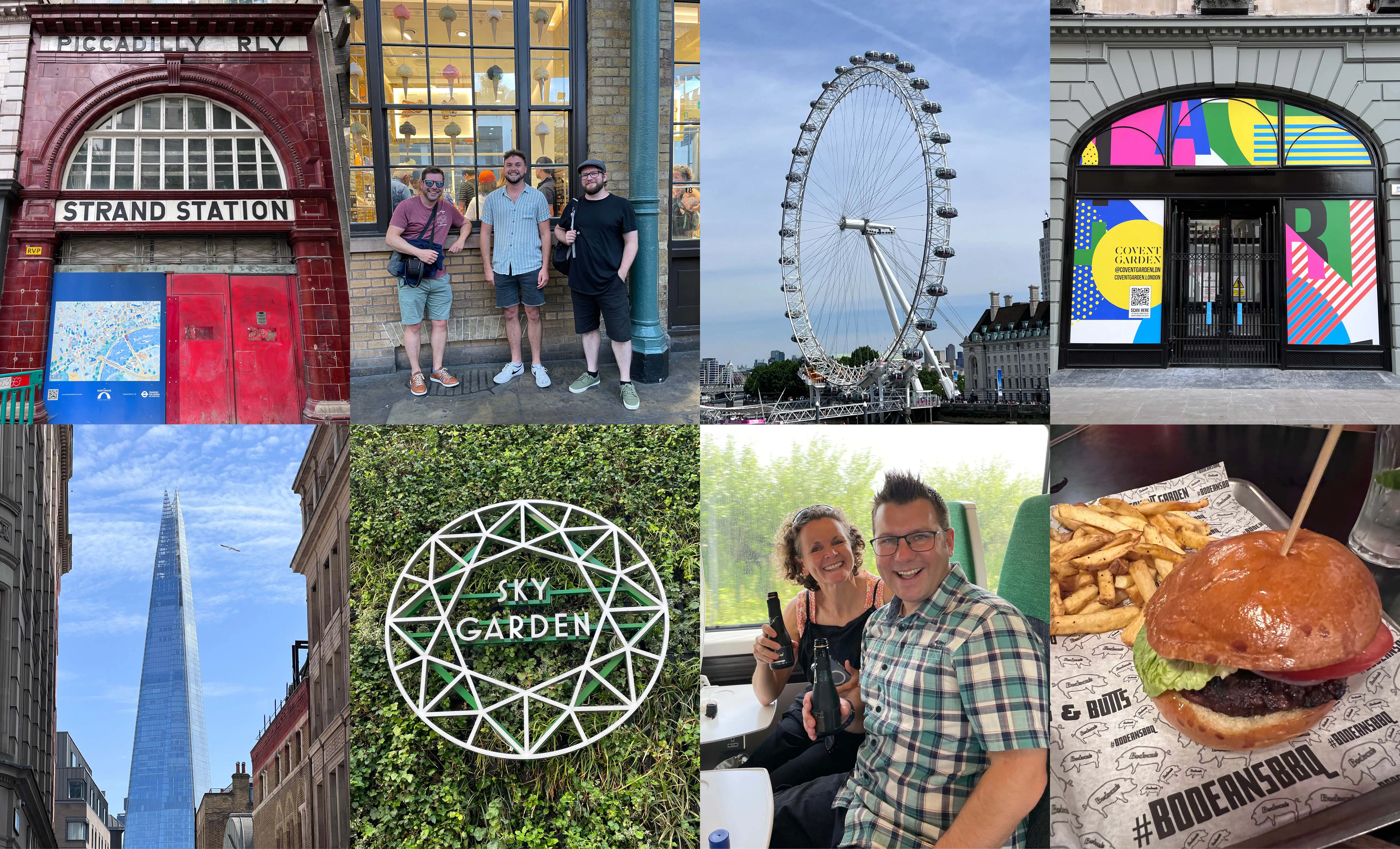 Collage of Team Icon photos from London