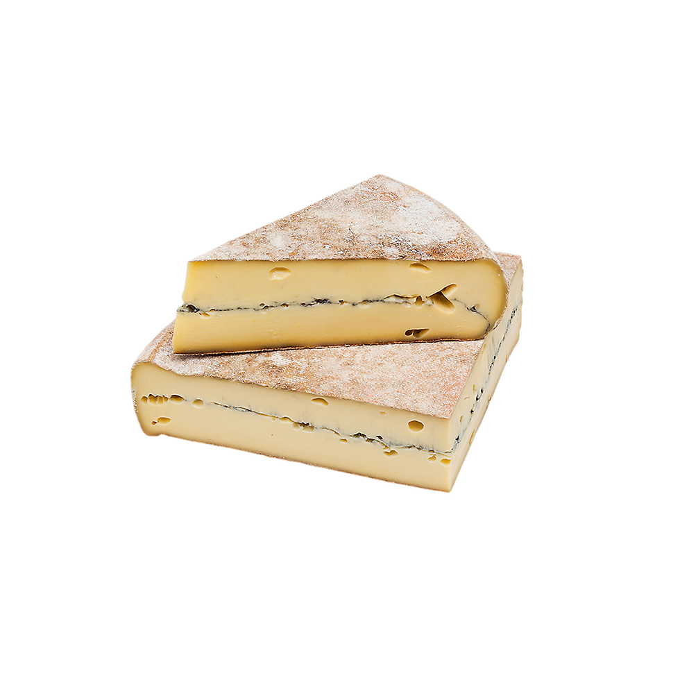 Fromage Le Morbier, coupé en deux bouts