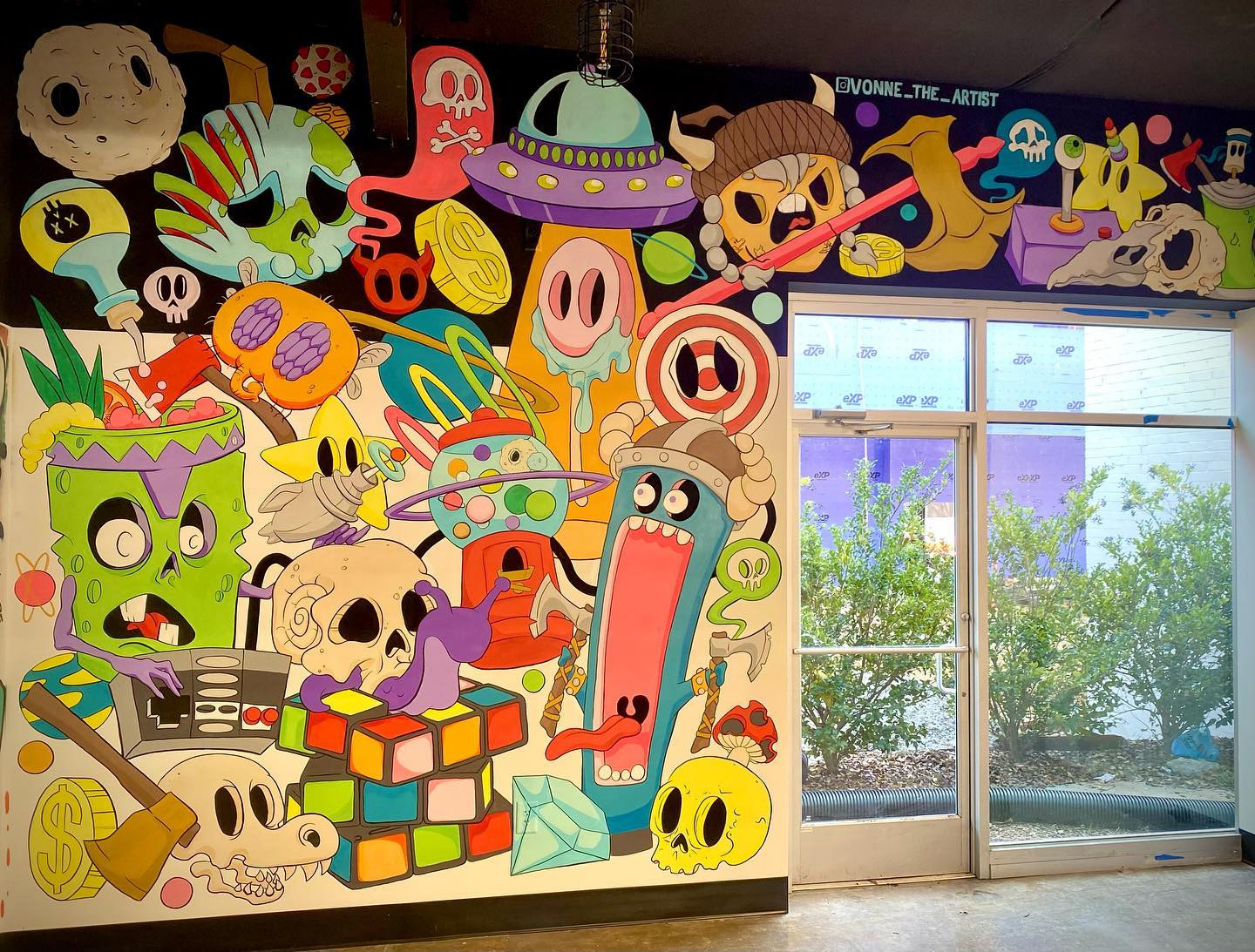 Graffiti - Spirits, Axes, Art, a bar