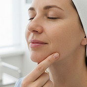 a 40 year old woman in a treatment room