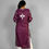 Thumbnail: Chanderi Long Chikankari Kurta-Purple