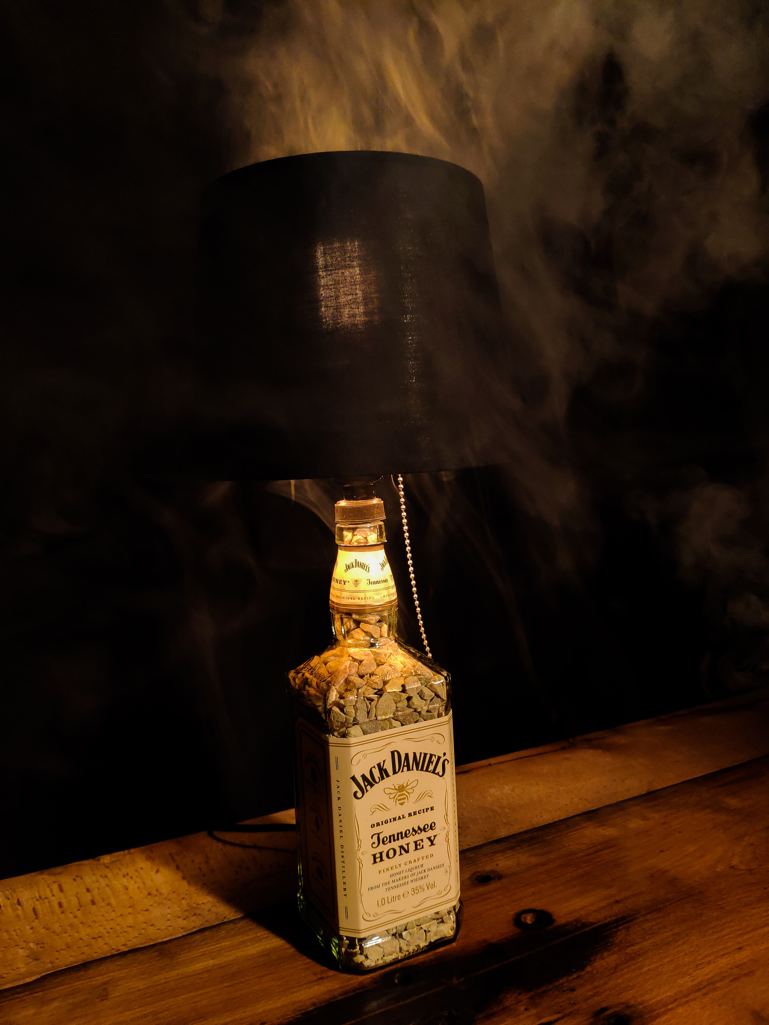 Lampa z fľaše Jack Daniels Honey 1L