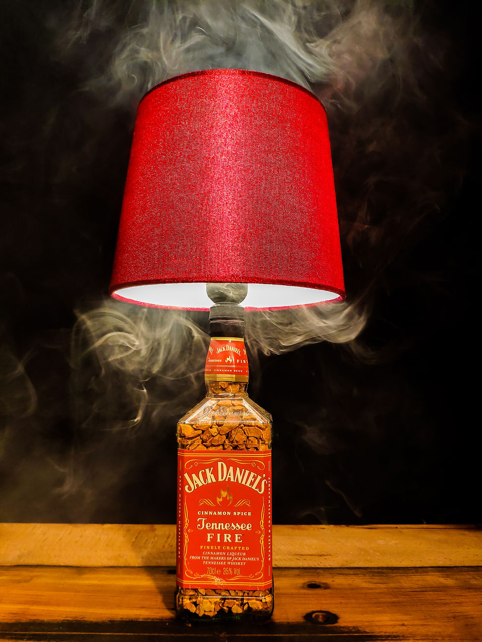 Miniatura: Lampa z fľaše Jack Daniels Fire