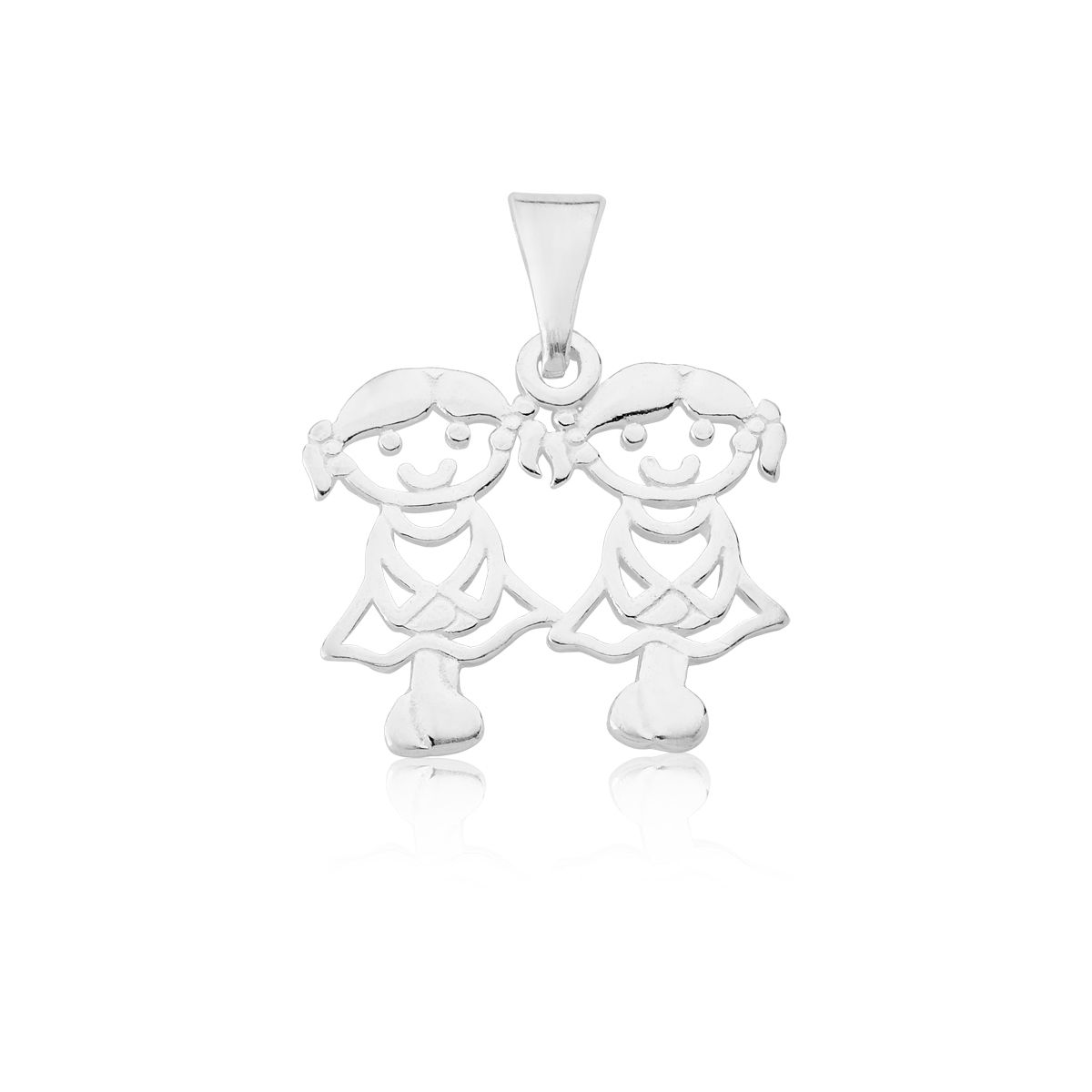 Two little girls pendant