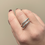 Thumbnail: Modern Spiral Silver Ring