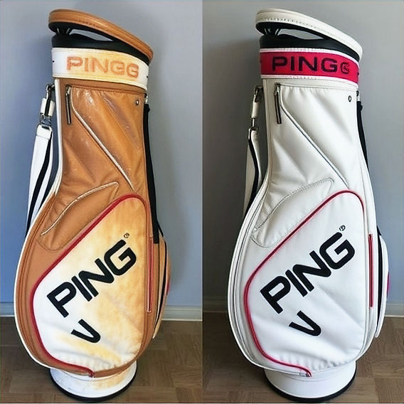 Golf bag repair service before and after