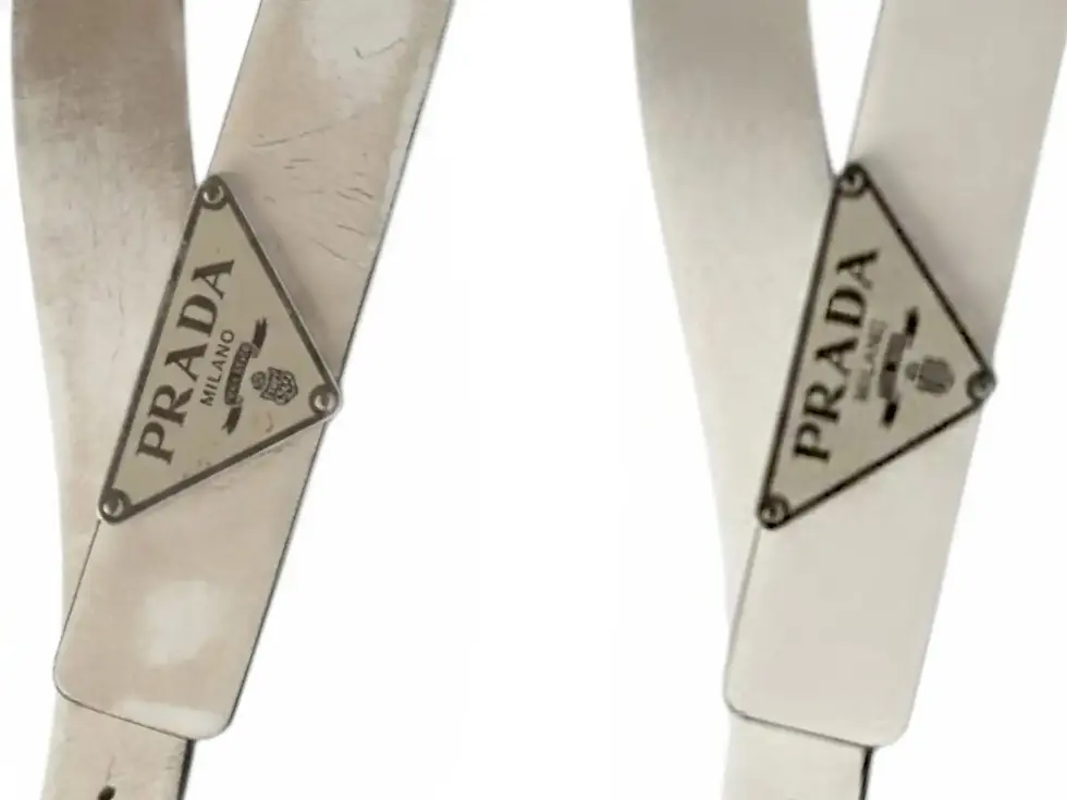 Luxury Leather Prada Belt Cracked Repair & Recolor Service