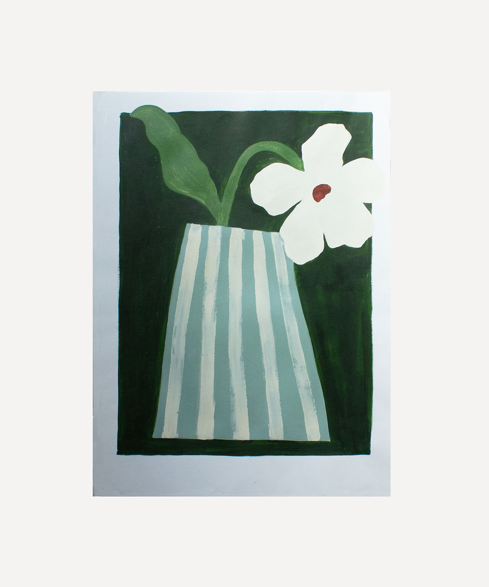 Thumbnail: Green and mint vase- Original painting