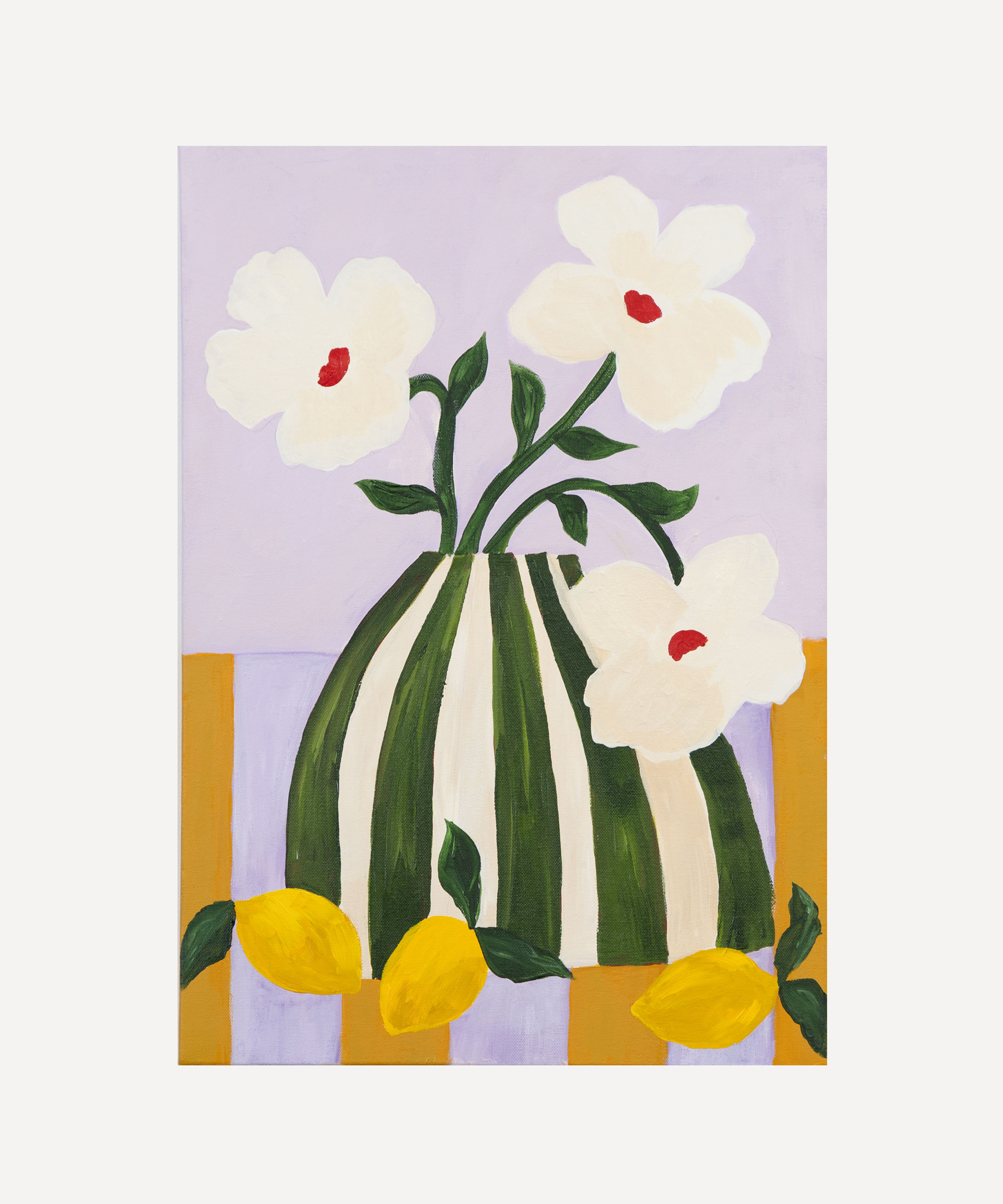 Lilac Lemons- Original painting on Canvas