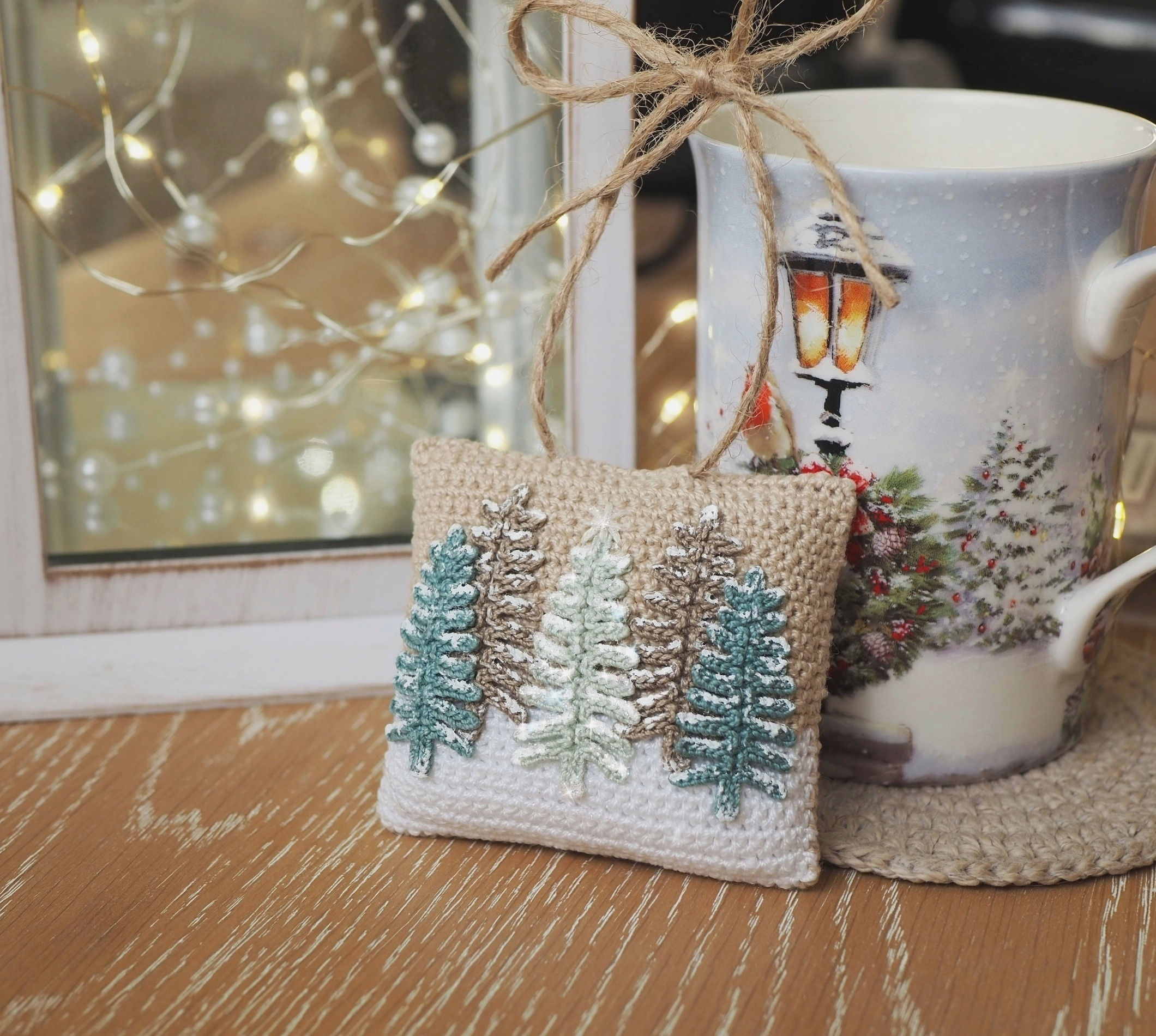'The Perfect Tree' Miniature Crocheted Christmas Hanging Ornament