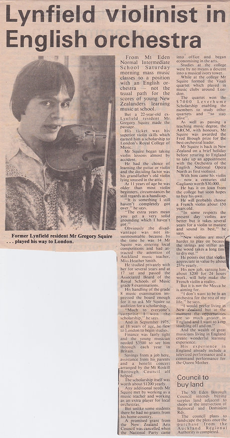 Violinist Gregory Squire Lynfield Royal College London