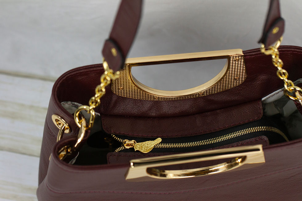 Thumbnail: Burgundy 5th Avenue Handbag