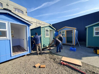 First of many Tiny Houses arrive at Raven Village operated by Chief Seattle Club