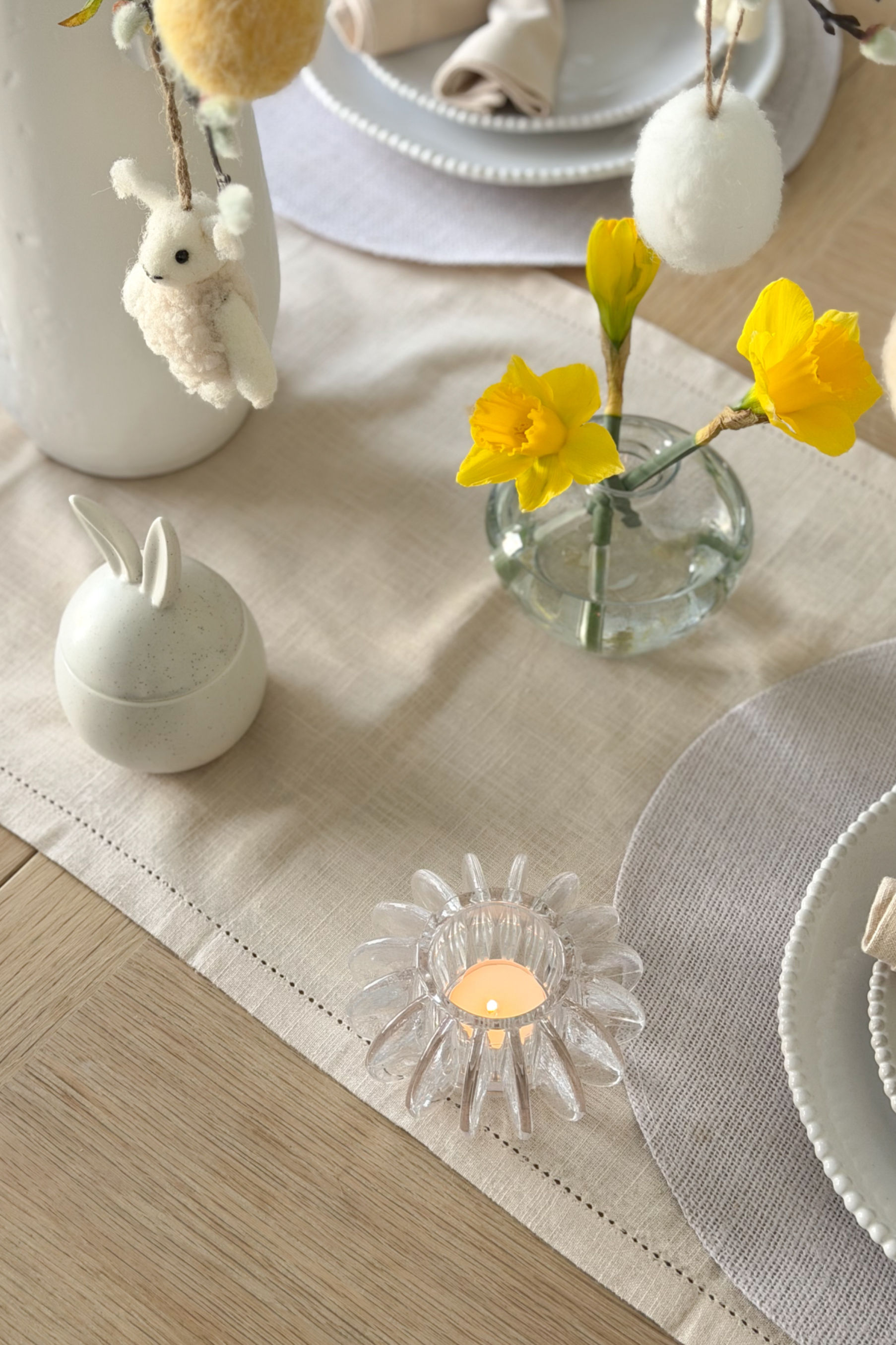 Ribbed Glass Tealight Holder