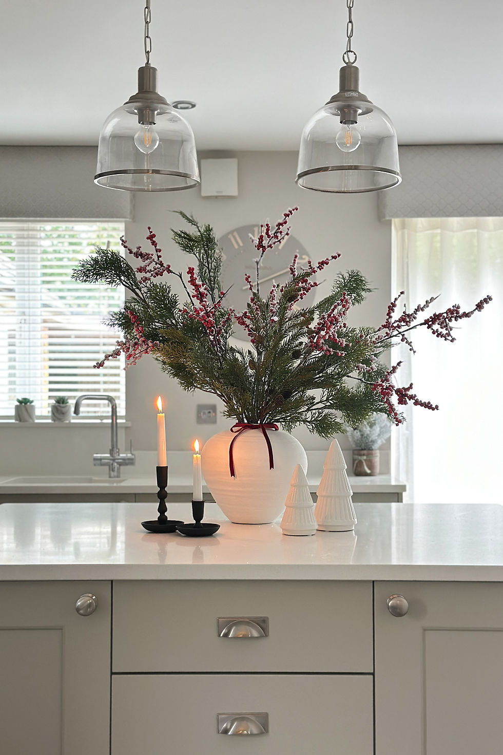 Thumbnail: Winter Cypress and Red Berry Bouquet