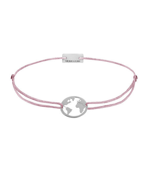 Miniaturbild: Symbolarmband Silber rhodiniert Weltkugel