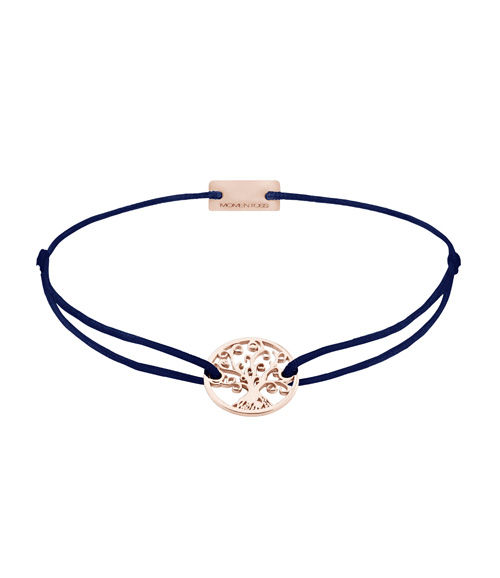 Miniaturbild: Symbolarmband Silber Rose vergoldet Lebensbaum