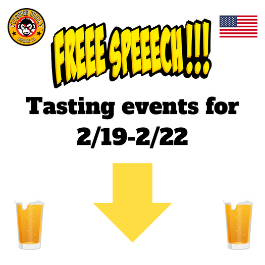 Tasting Events for February 19, 2025 to February 22, 2025
