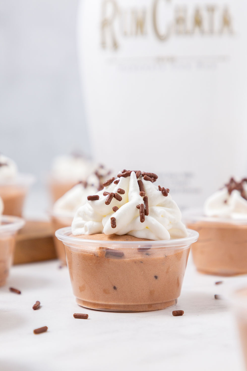 Thumbnail: Chocolate RumChata Pudding Shots (Evergreen + Holiday Pack)
