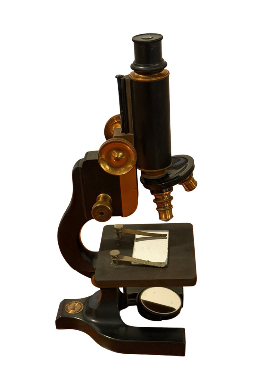 Thumbnail: Spencer Buffalo USA Antique Brass Microscope Original Pre-1916