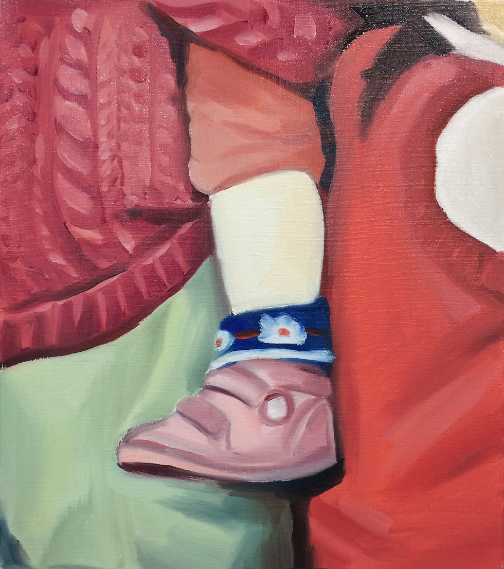 In between, 29.5x22cm, oil on paper, 2014