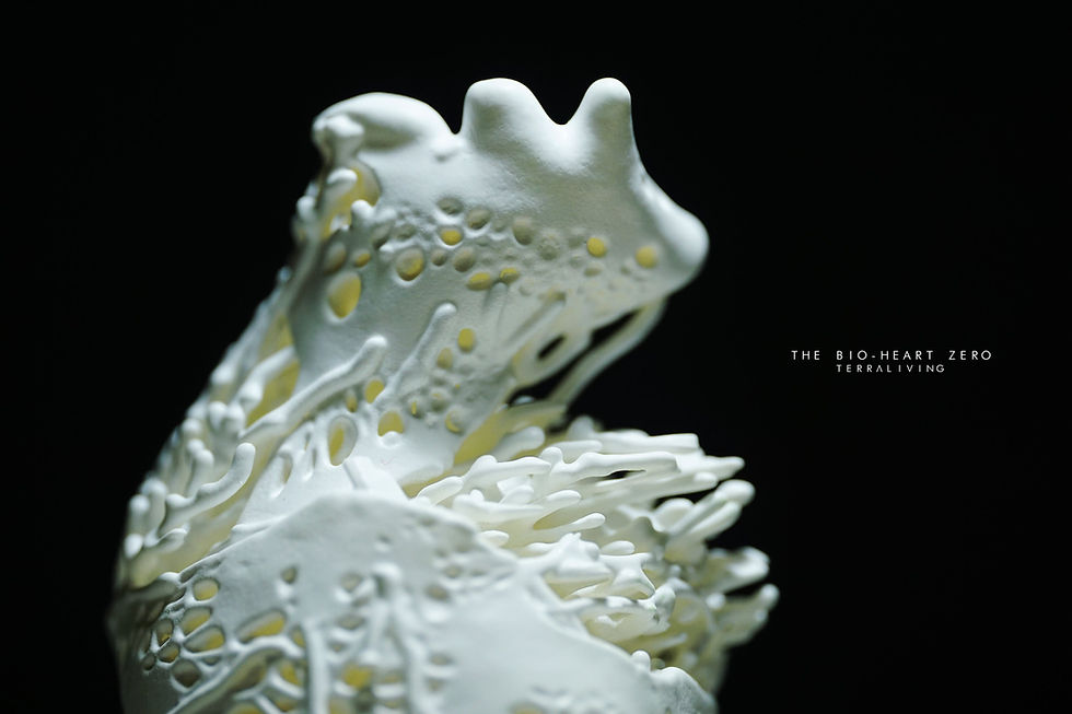 Thumbnail: The Bio-Heart, Sculptural Organic Structure Preserved Moss Terrarium