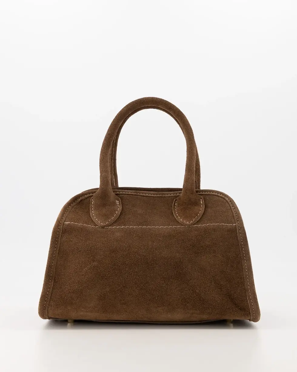 Thumbnail: BABY MERLOT // suede bag