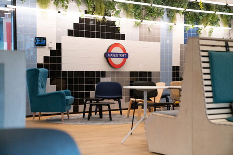 Office design at Makerstreet, Amsterdam. Interior done by Emave Studio