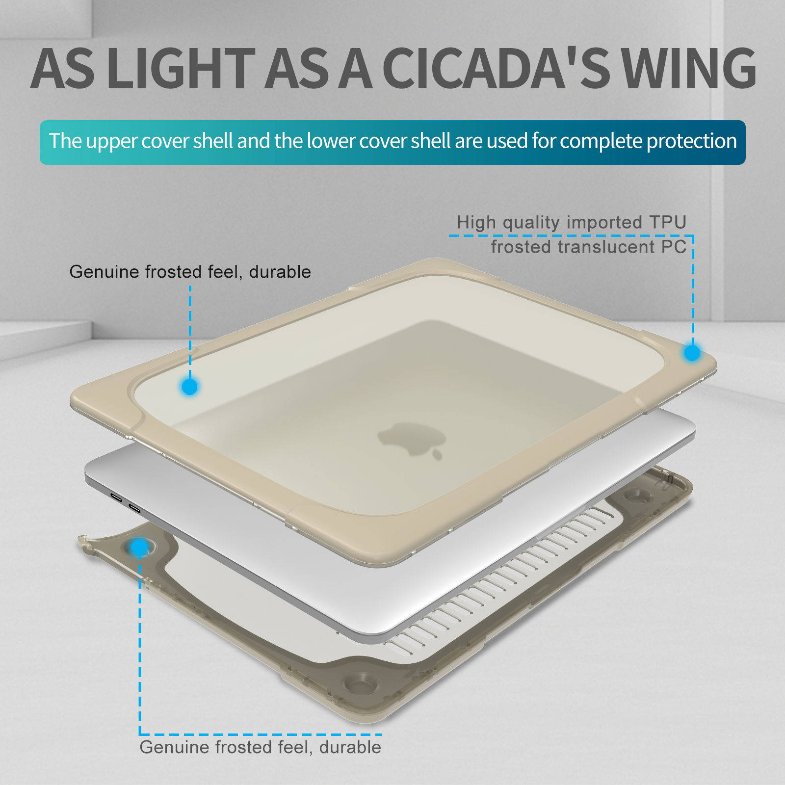 Heavy Duty Hard Shell Cover with Fold Kickstand for MacBook Pro16