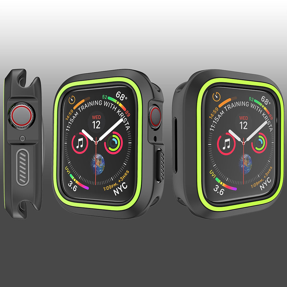 Thumbnail: Colorlife TPU Shockproof Bumper Case for Apple iWatch Series 7 --45mm-Yellow