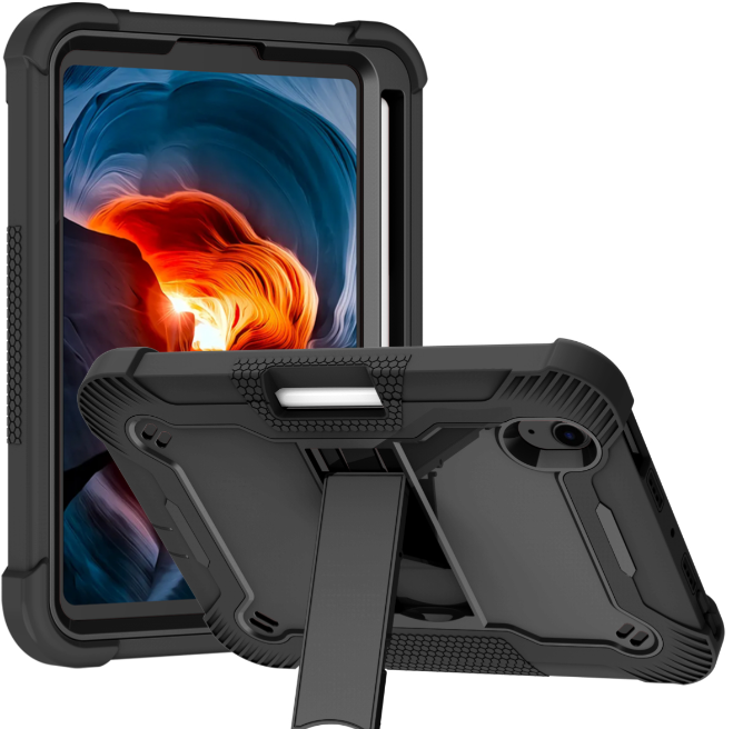 Thumbnail: iPad Mini 6 New DFAP Defender Case With Stylus Pen Slot Black