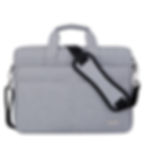 Thumbnail: TechProtectus-Laptop Shoulder Bag-Classic Briefcase for Devices Up To 14"-Gray