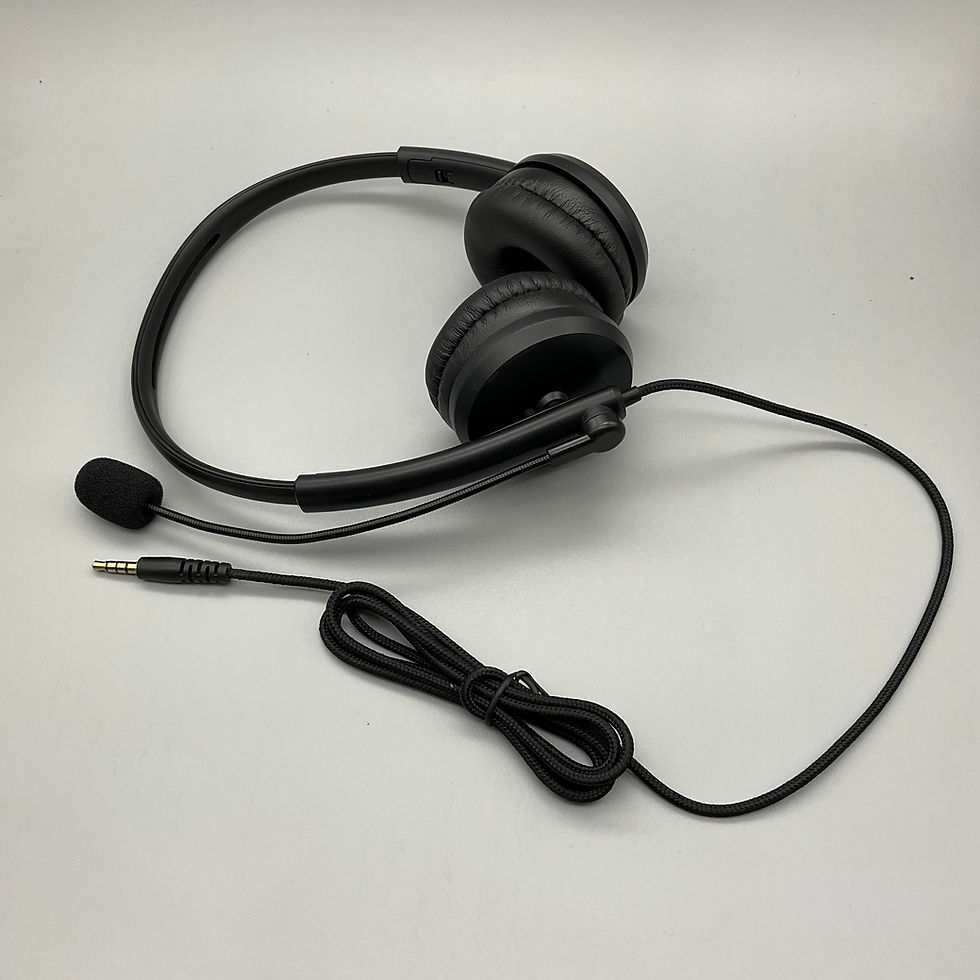 Thumbnail: 3.5mm Stereo Wired Noice Cancelling Headset with Boom Mic-HC003 Series