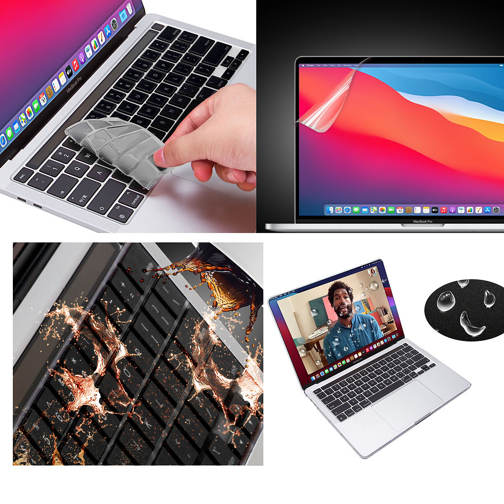 Thumbnail: Matte Black Techprotectus Hardshell case FREE KeyboardCover & Screen Protector