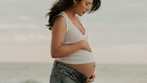 Surrogate Mother in the beach