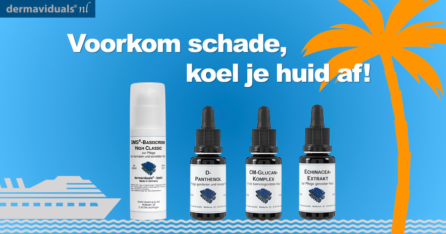 Een afkoelende crème samengesteld met de huidbarrière crème - DMS crème.