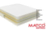 Saltea topper din latex 7 cm