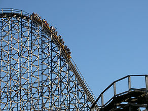 amusement park, roller coaster