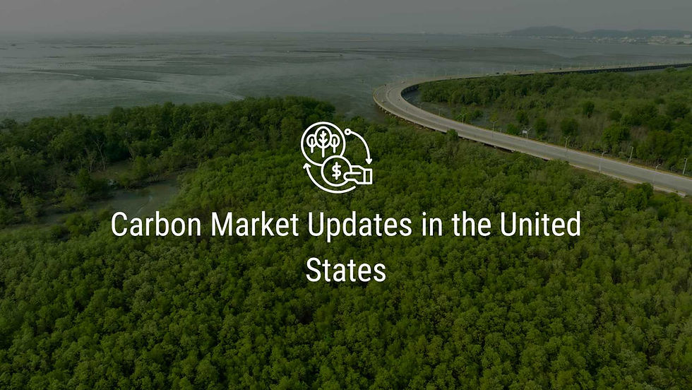 Carbon Market Updates in the United States