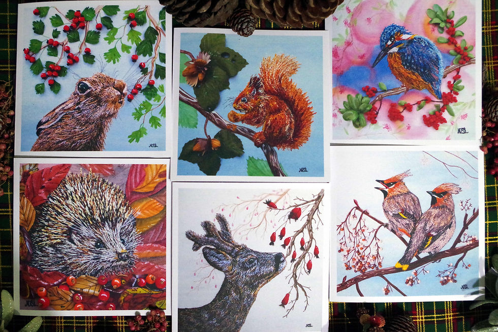 Thumbnail: Pack of 6 Mixed Christmas Cards
