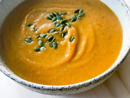 Carrot, Sweet Potato and Lentil Soup