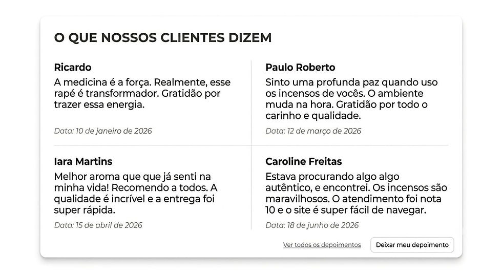 O QUE NOSSOS CLIENTES DIZEM