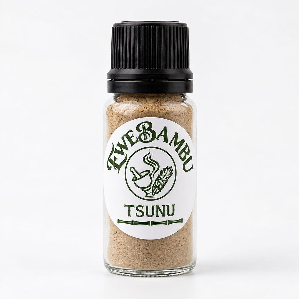 Frasco de rapé Tsunu 20g da marca Ewe Bambu
