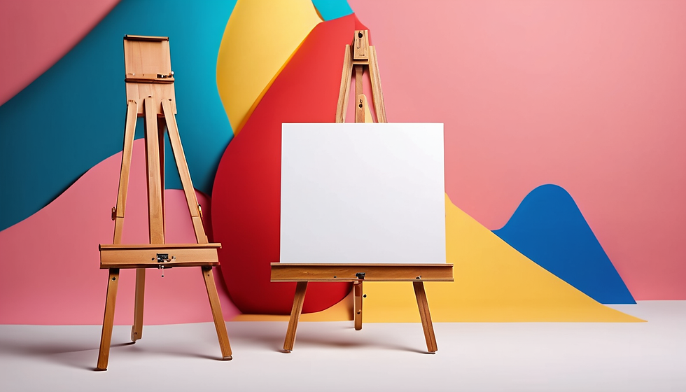 Abstract Acrylic Exhibition Opening Night