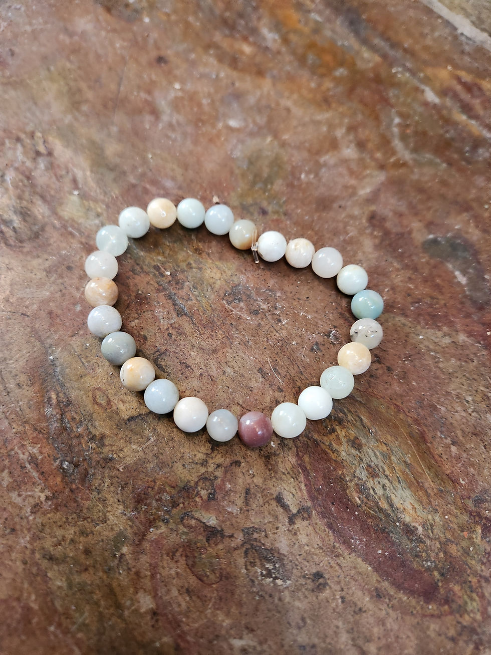 Amazon Stone Bead Bracelet