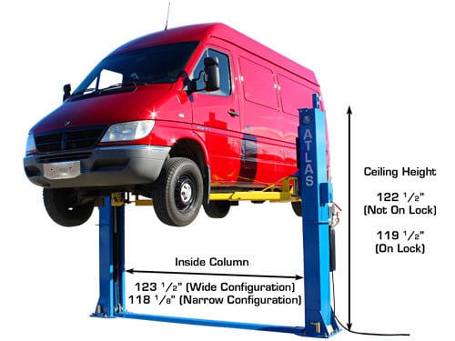 Thumbnail: ATLAS BP12000 2 Post Bottom Plate Lift (12,000lbs Capacity)