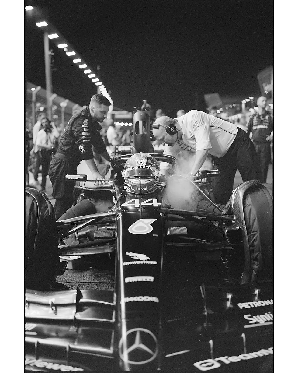 Thumbnail: Lewis Hamiltons F1 car