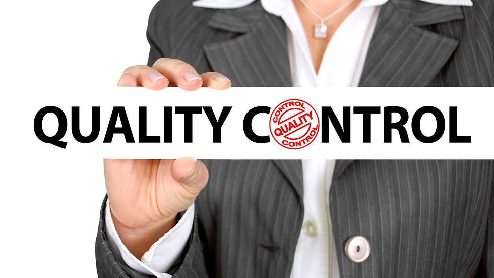 Quality Assurance and Quality Control