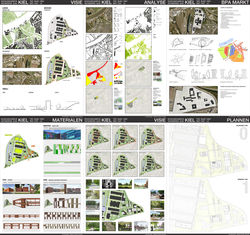 Concept posters of school campus Kiel