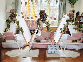 Dusky Pink Dreams theme tent party